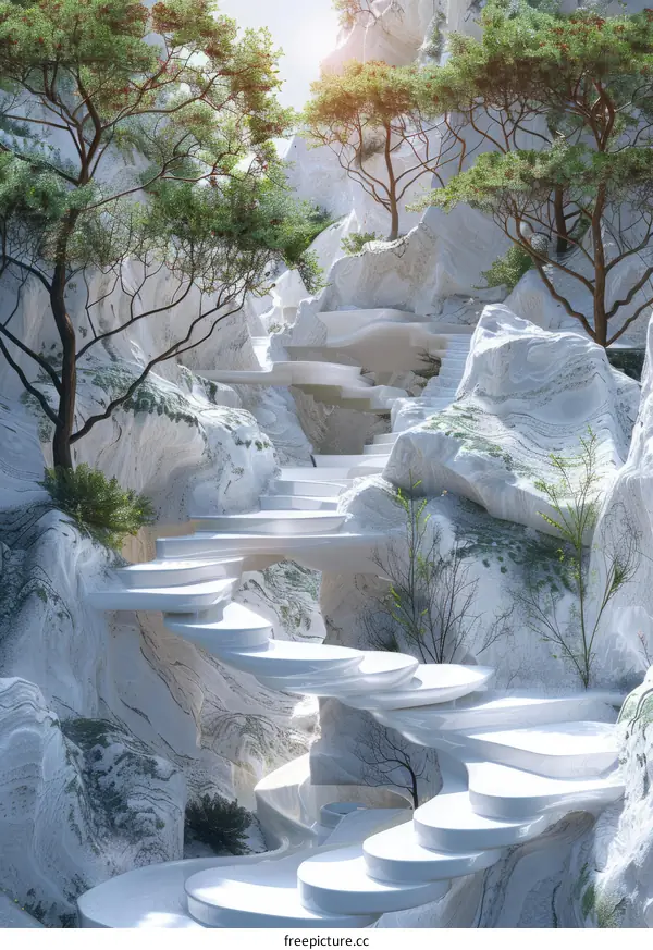 Mystical Journey Through the White Stone Canyon