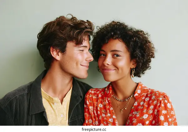 Close Up Portrait of Couple