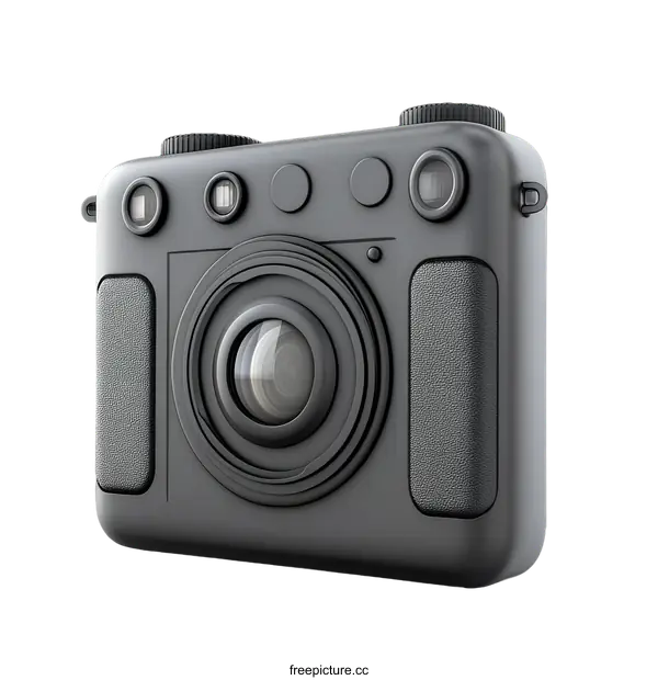 [Transparent Background PNG]Stylish Retro Camera Design Illustration