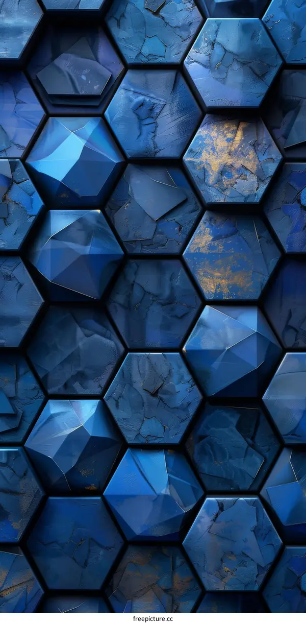 Blue Hexagons