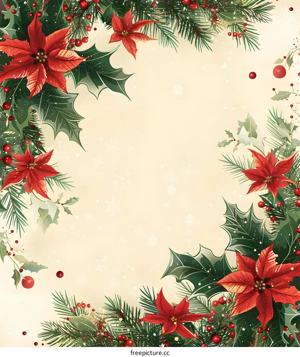 Christmas floral decorations