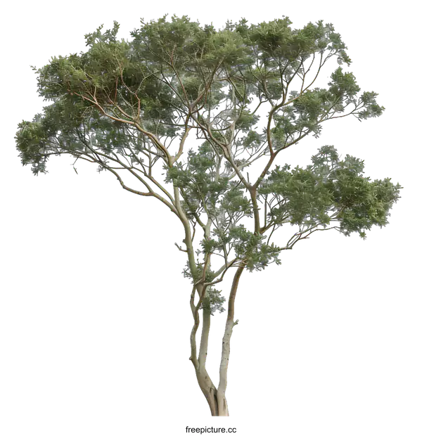 [Transparent Background PNG]Green Tree Isolated On White Background