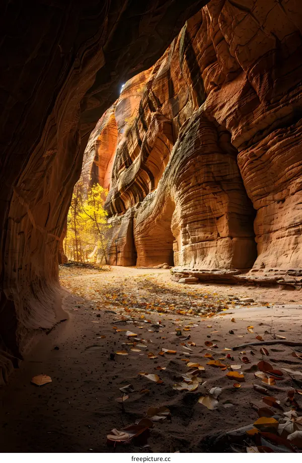 Stunning View of the Canyon Through an Archway