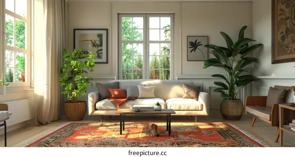 Modern Living Room with Stylish Interior Decor