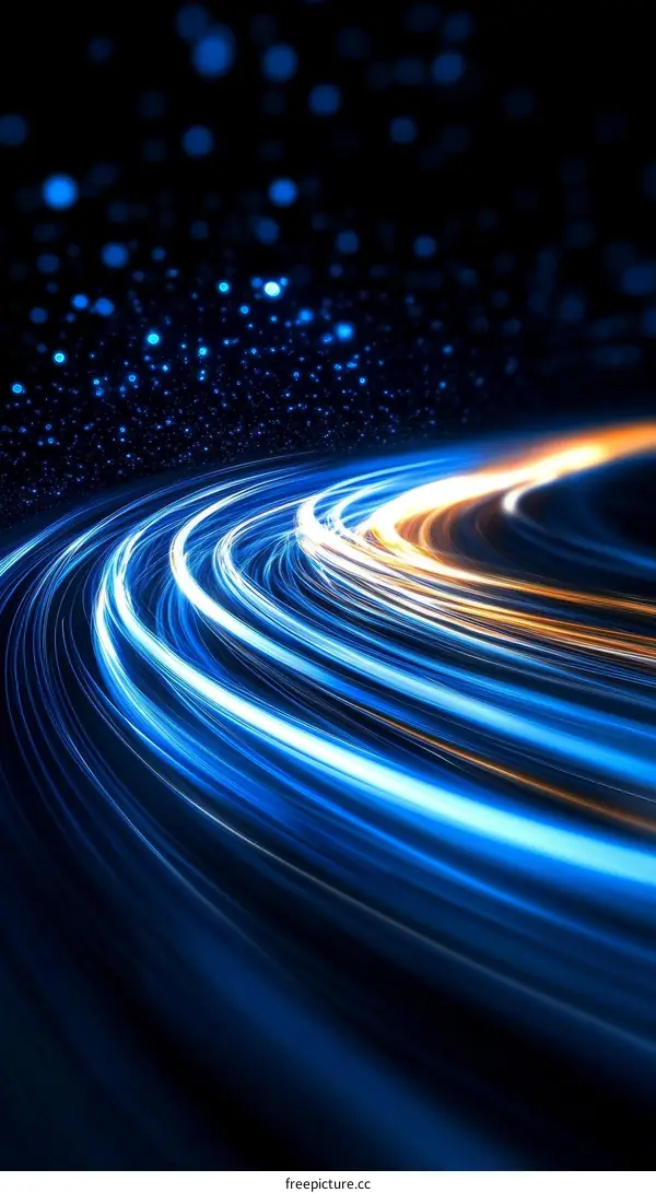 Abstract Light Trails in the Night