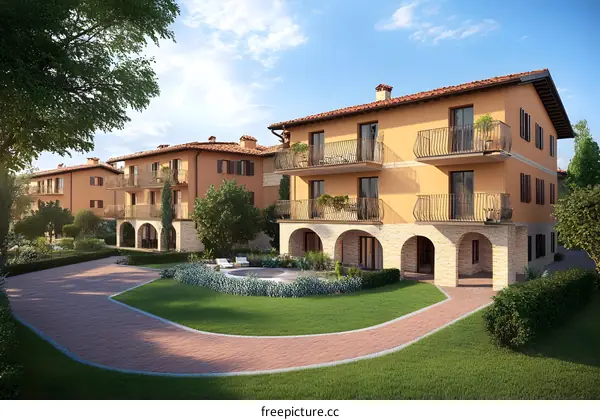 Luxury Italian Villa with Private Courtyard and Swimming Pool