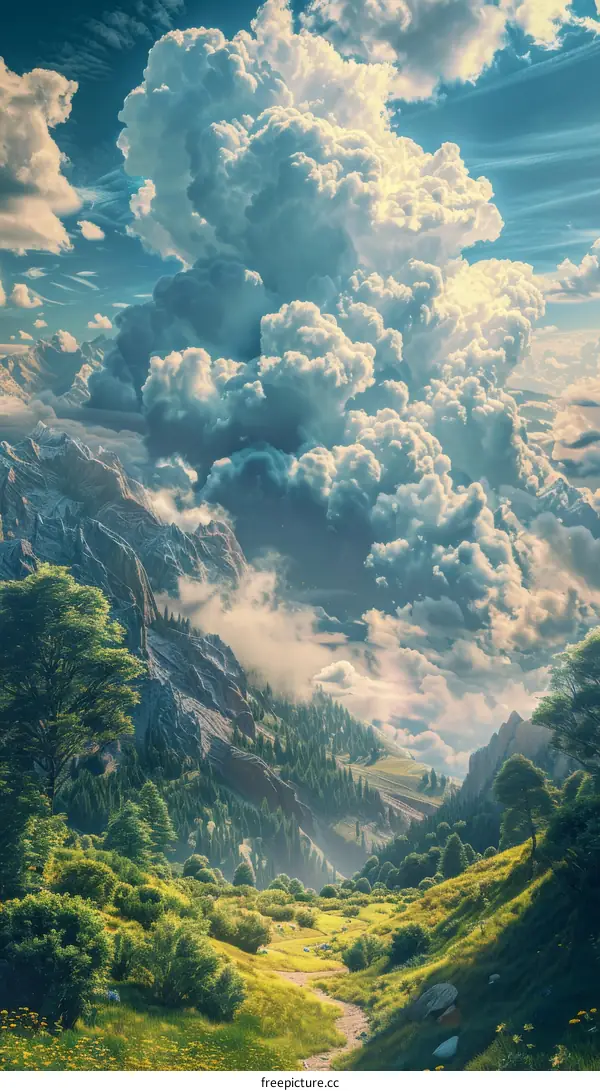 Enchanted Forest and Majestic Mountains