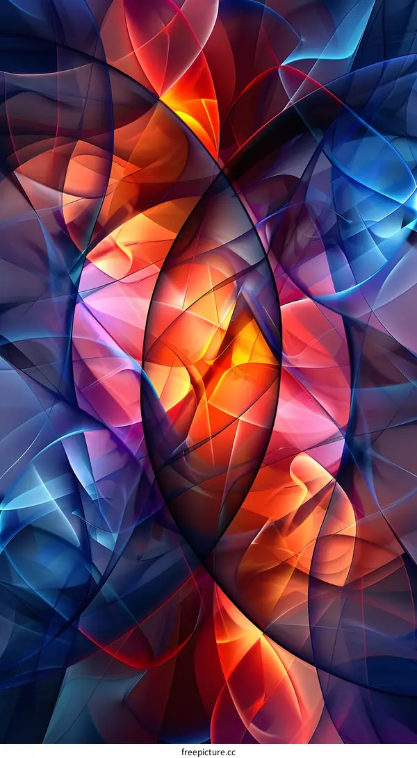 Colorful abstract painting