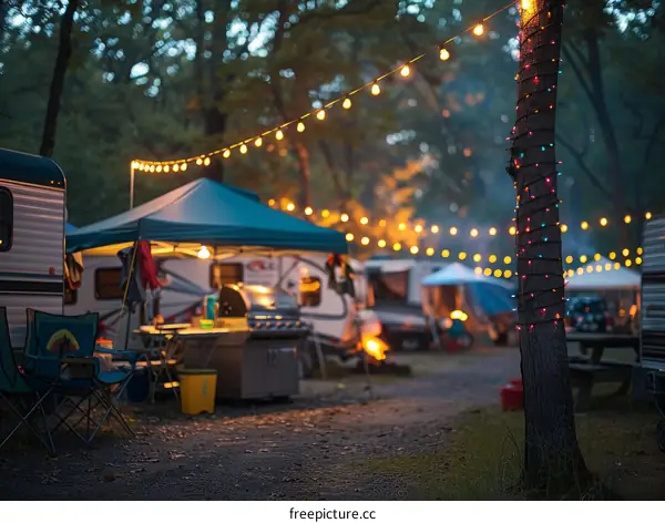 Camping Trip with Family and Friends in Nature