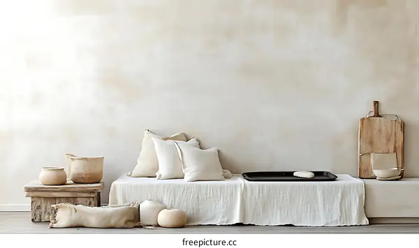 Neutral Colored Minimalist Home Decor