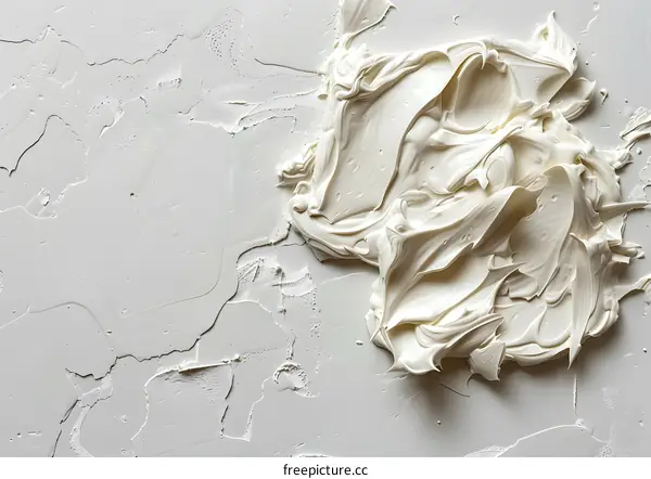 white thick oil paint texture