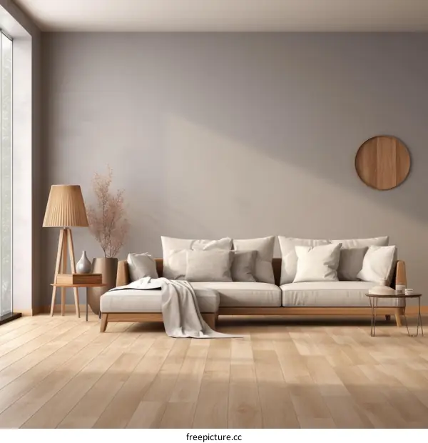 Bright and Airy Living Room With Comfy Couch