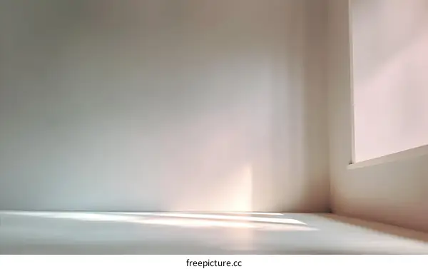 Empty Room with Sunlight and Shadows