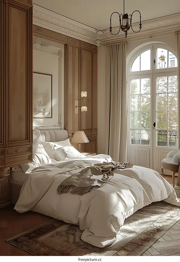 Oak Wood Bedroom Design