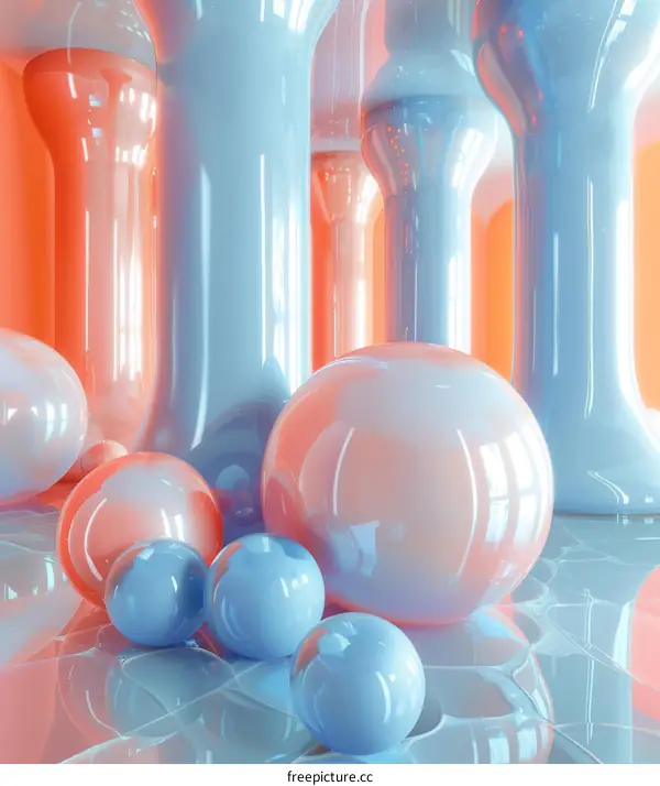 Abstract Pastel Shapes and Forms