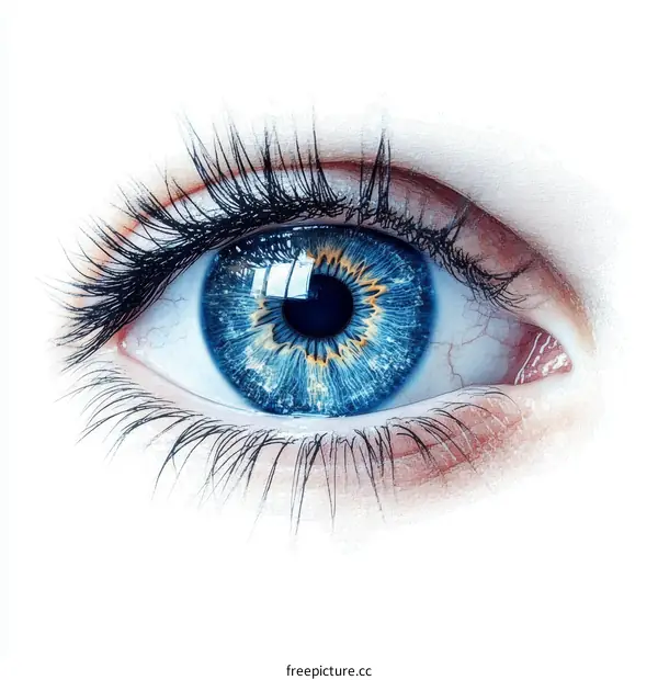 Closeup of a Stunning Blue Eye