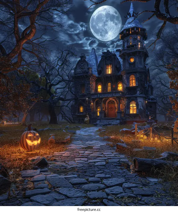 Spooky Halloween Jack O Lantern