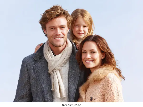 Happy Family Portrait Outdoors