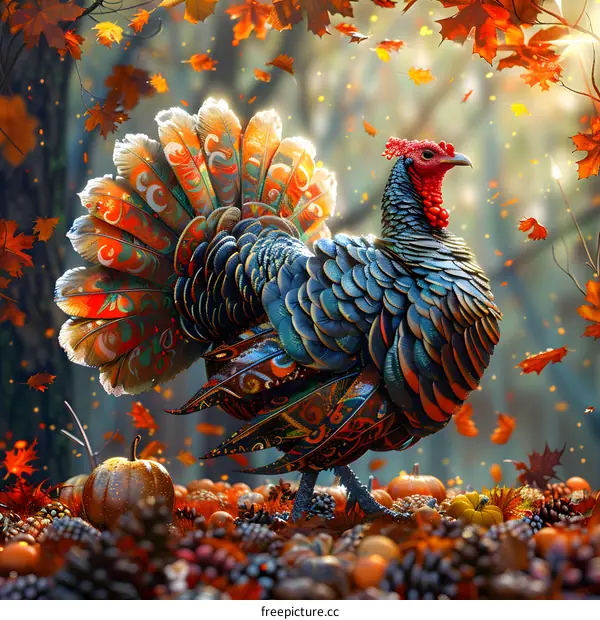 A Thanksgiving Turkey in the Fall