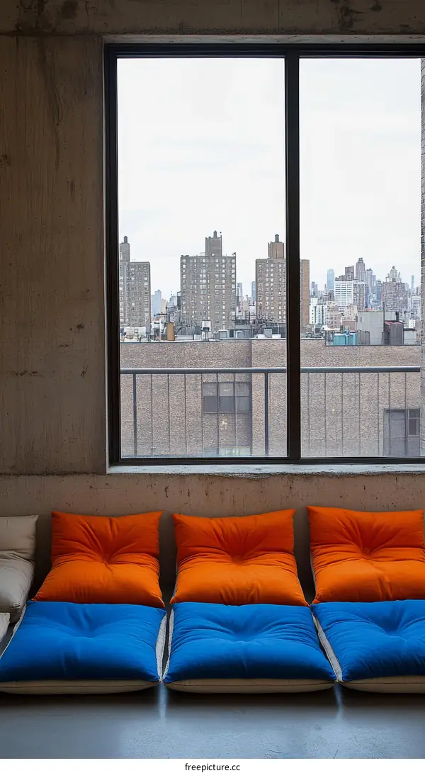 Modern City View Lounge Seating Arrangement