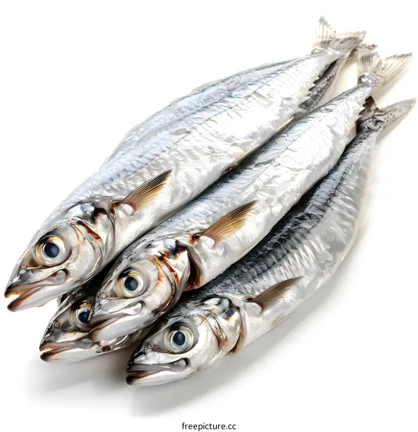 Fresh Fish on a White Background