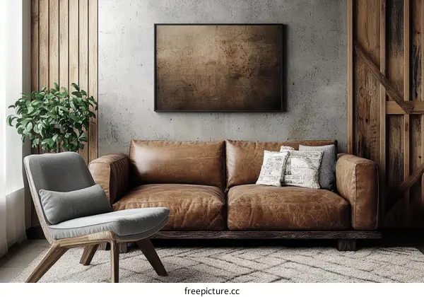 Modern Rustic Living Room Interior Design