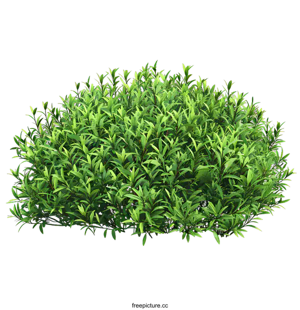 [Transparent Background PNG]Green Bush Isolated on White Background
