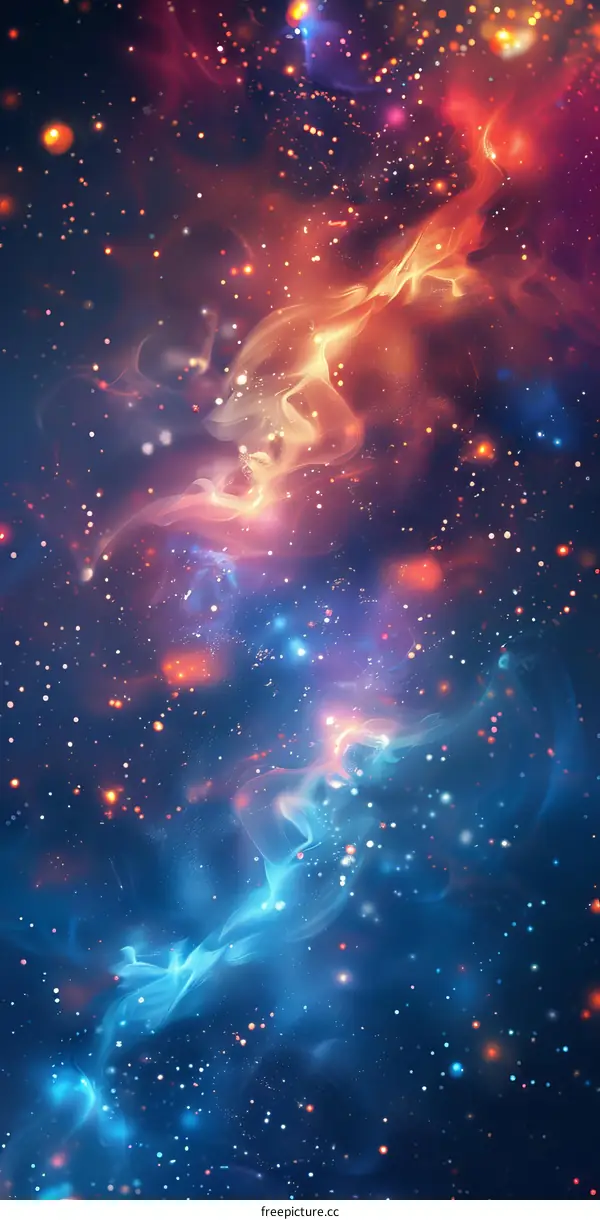 Captivating Cosmic Tapestry: A Nebula's Enchanting Glow