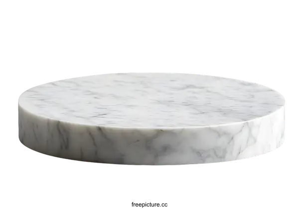 [Transparent Background PNG]Round Marble Serving Platter