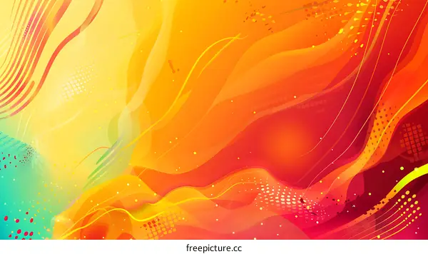 Abstract Colorful Swirls and Lines Background