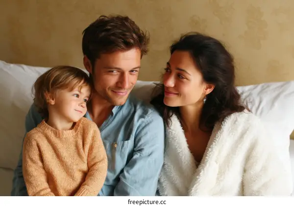 Happy Family Moments of Affectionate Bonding