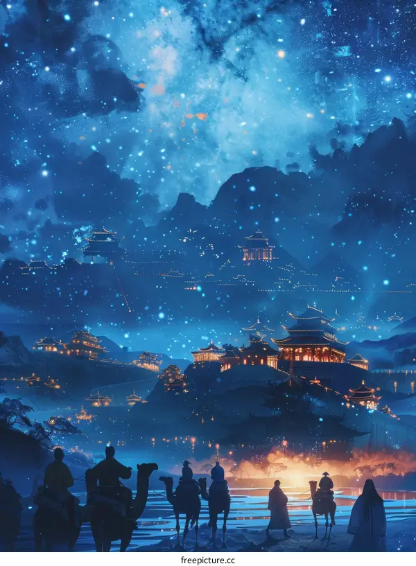 The Starry Night Over the City