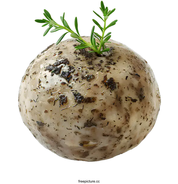[Transparent Background PNG]A potato with green sprouts