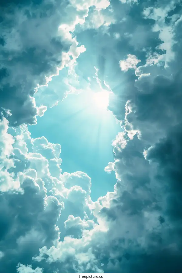 Blue sky and white clouds