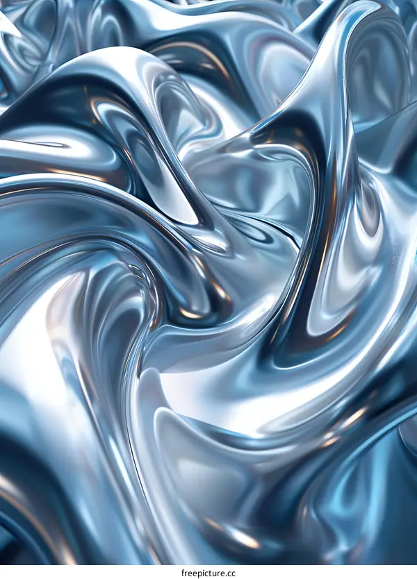 Liquid Metal Abstract Background