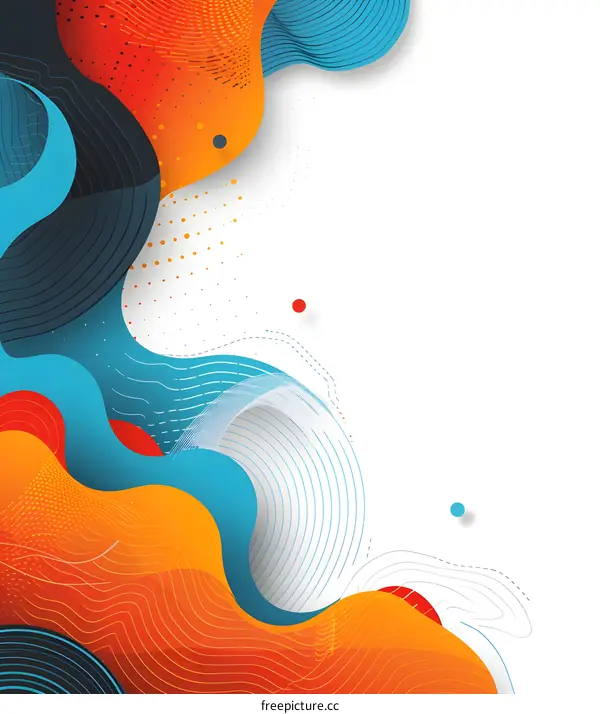 Abstract Colorful Liquid Shape Background