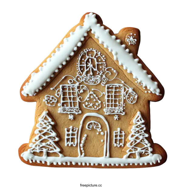 [Transparent Background PNG]Christmas Gingerbread House Decoration