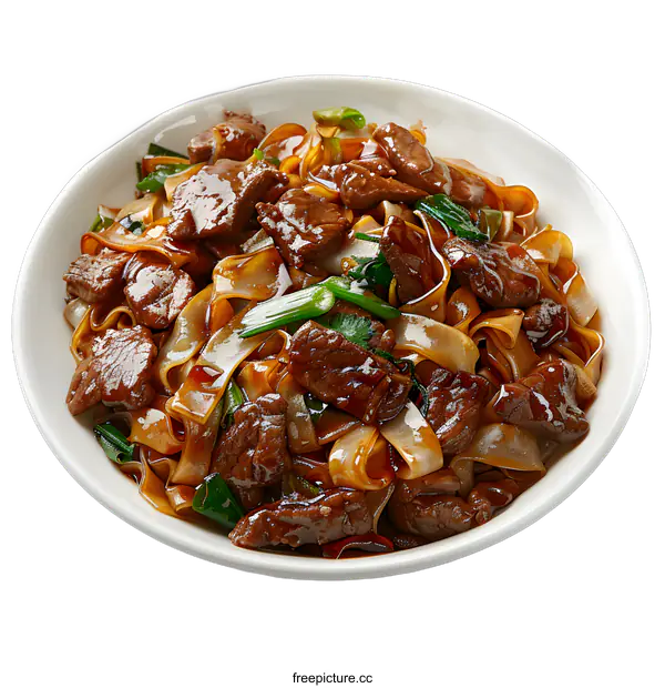 [Transparent Background PNG]Beef with Rice Noodles