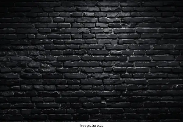Dark Brick Wall Texture Background