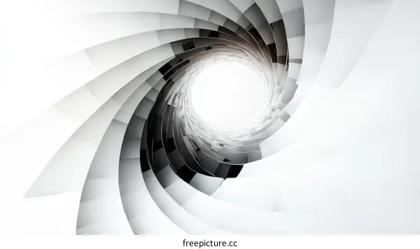 Abstract Architectural Spiral Design
