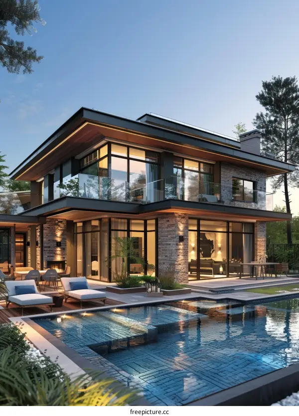 Stunning Modern House with Pool
