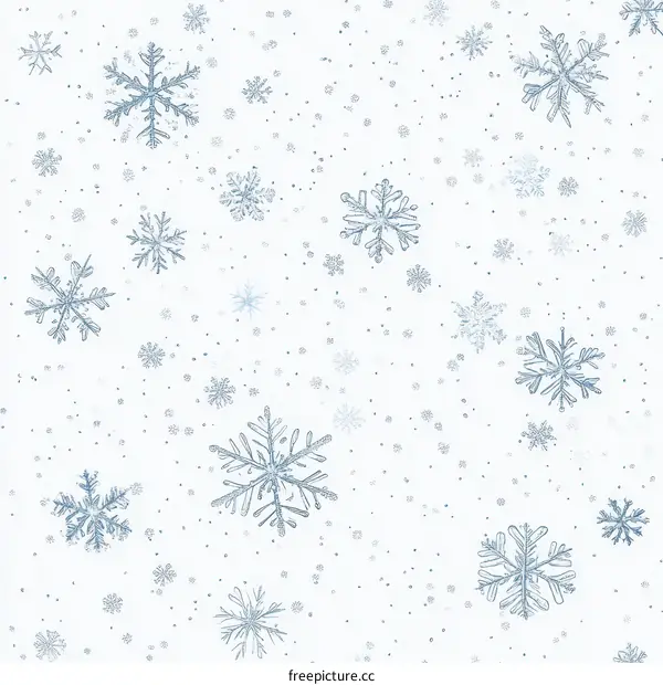 Winter Snowflakes Illustration Background Design