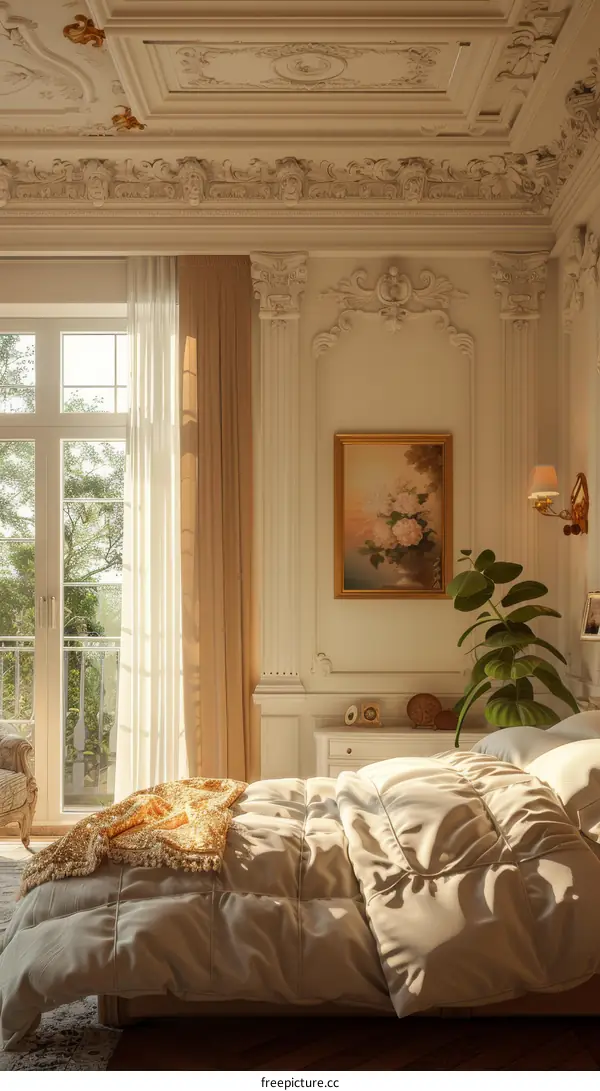 Elegant Vintage Bedroom Interior Design