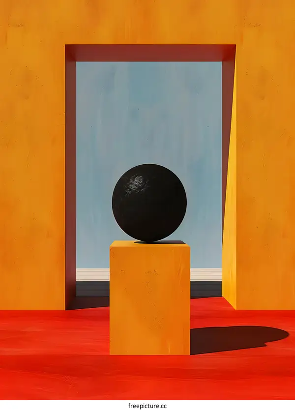 Abstract Minimalist Design with Sphere