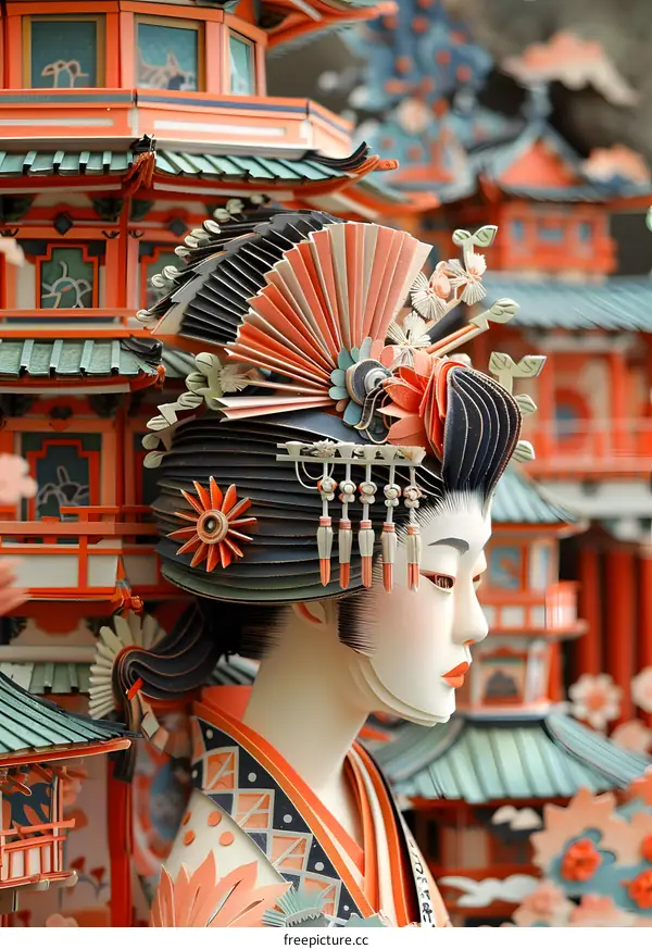 Paper Geisha and Pagoda