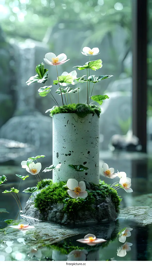 The beauty of nature in a simple vase