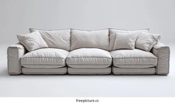Modern Light Beige Sectional Sofa Design
