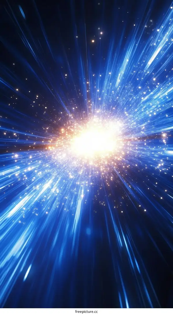 Abstract Explosion in Space