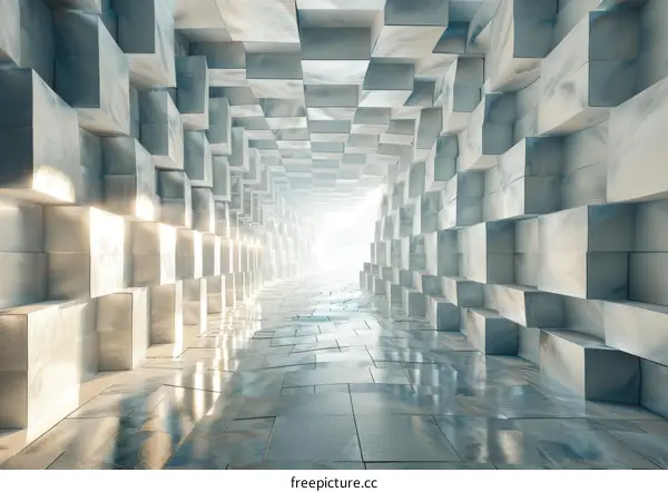 Futuristic Sci-Fi Tech Hallway