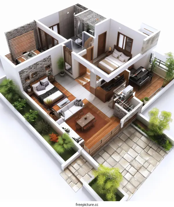 Modern Small House Floor Plan Design